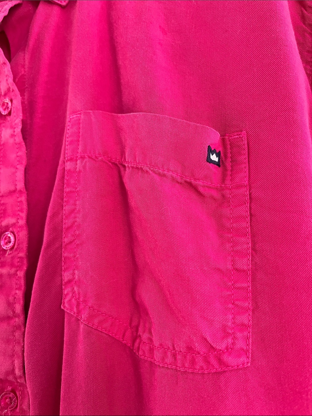 Crown & Ivy Button-Up Shirt Women’s Fuchsia - M - Picture 2 of 13